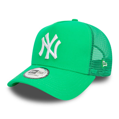 Casquette Trucker A-Frame MLB League Essential New York Yankees vert vif-blanc NEW ERA