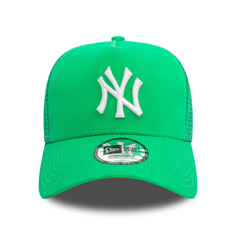 Casquette Trucker A-Frame MLB League Essential New York Yankees vert vif-blanc NEW ERA