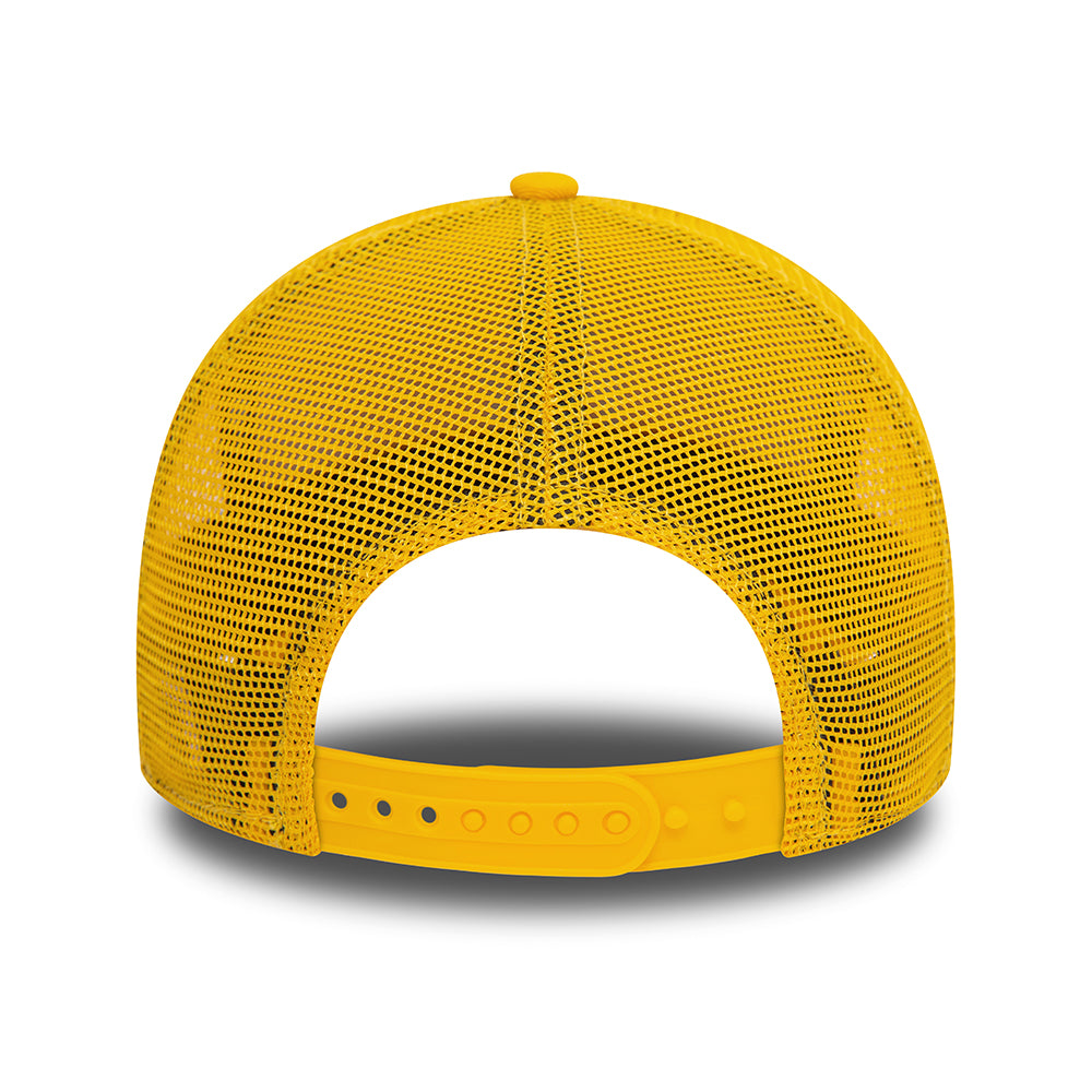 Casquette Trucker A-Frame MLB League Essential New York Yankees jaune-blanc NEW ERA