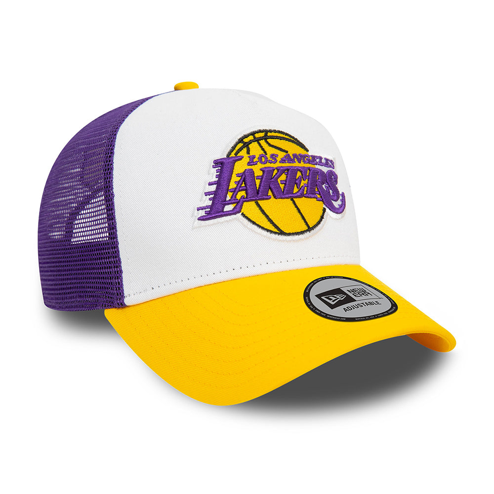 Casquette Trucker NBA Rear Arch A-Frame L.A. Lakers blanc-jaune-violet PATAGONIA