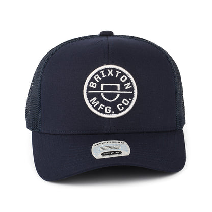 Casquette Trucker Crest NetPlus MP bleu marine délavé BRIXTON