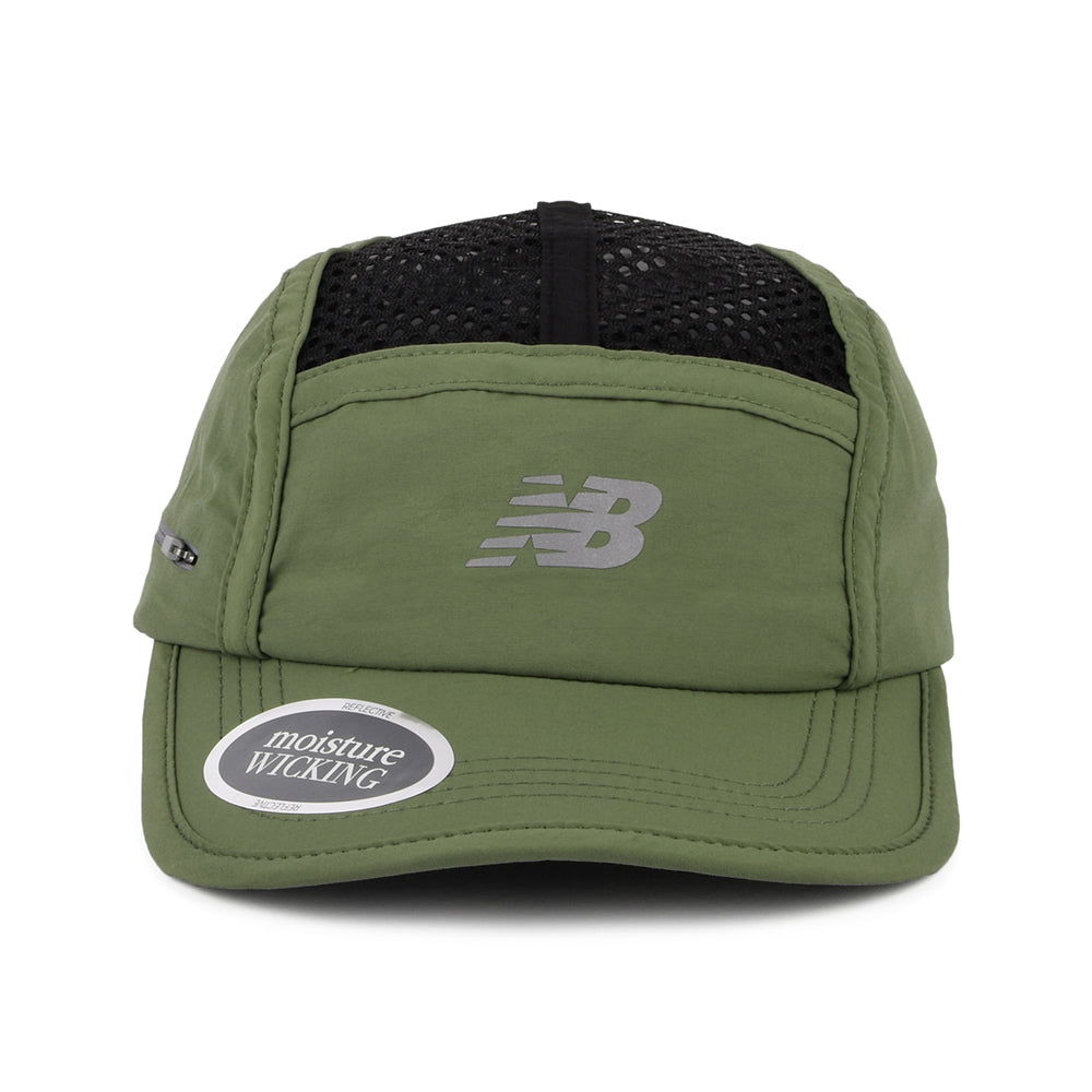 Casquette 5 Panel Pliable Running Stash olive foncé NEW BALANCE