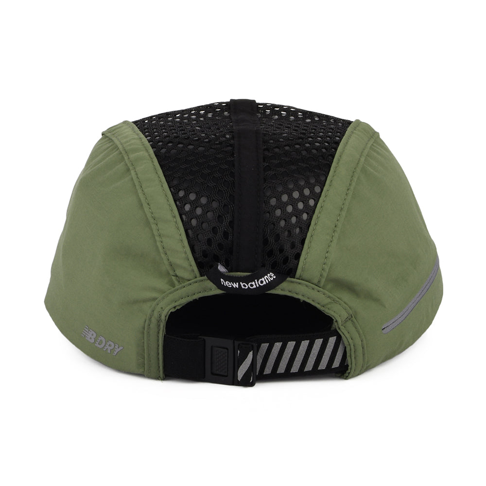 Casquette 5 Panel Pliable Running Stash olive foncé NEW BALANCE