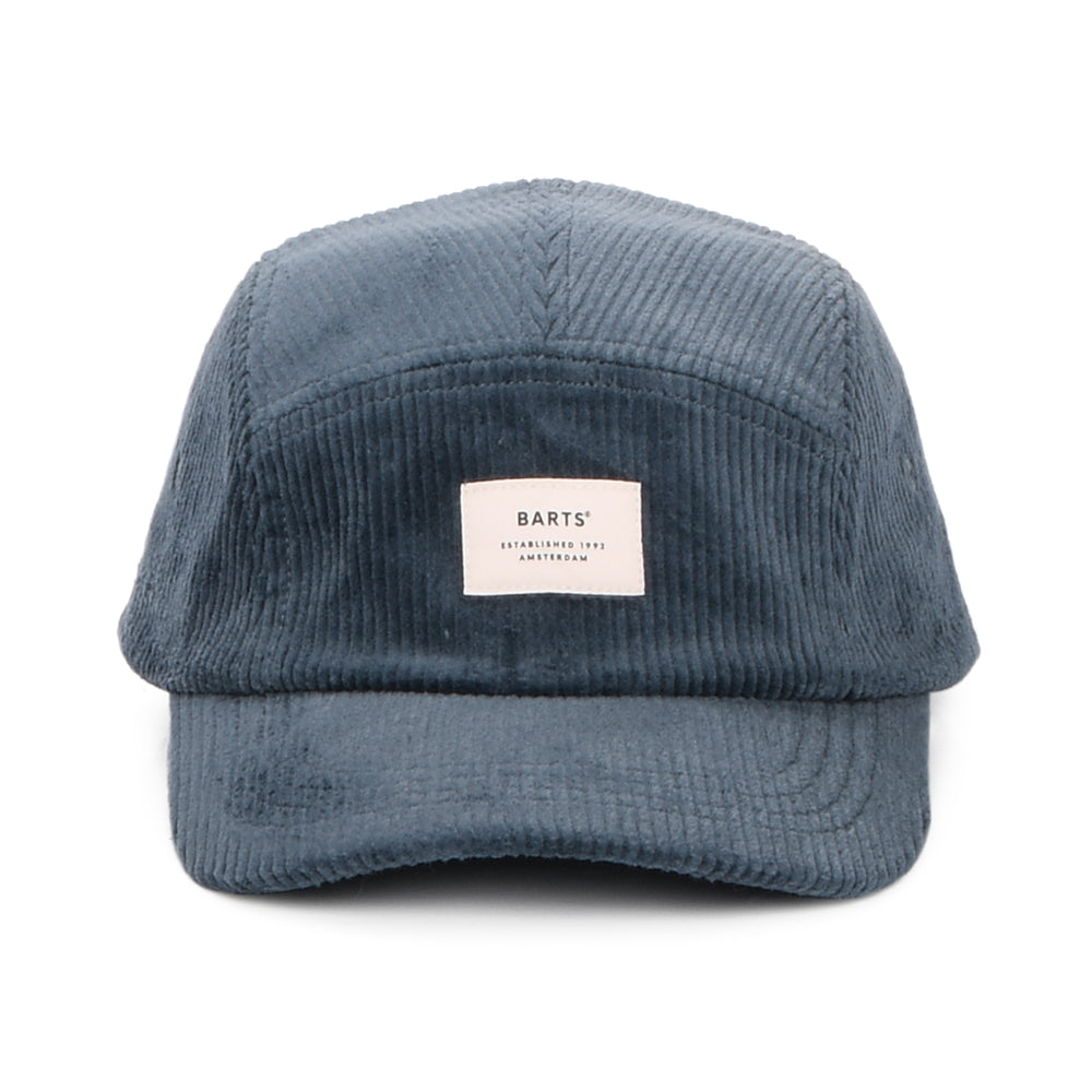 Casquette 5 Panel en Velours Côtelé Hardford bleu marine BARTS