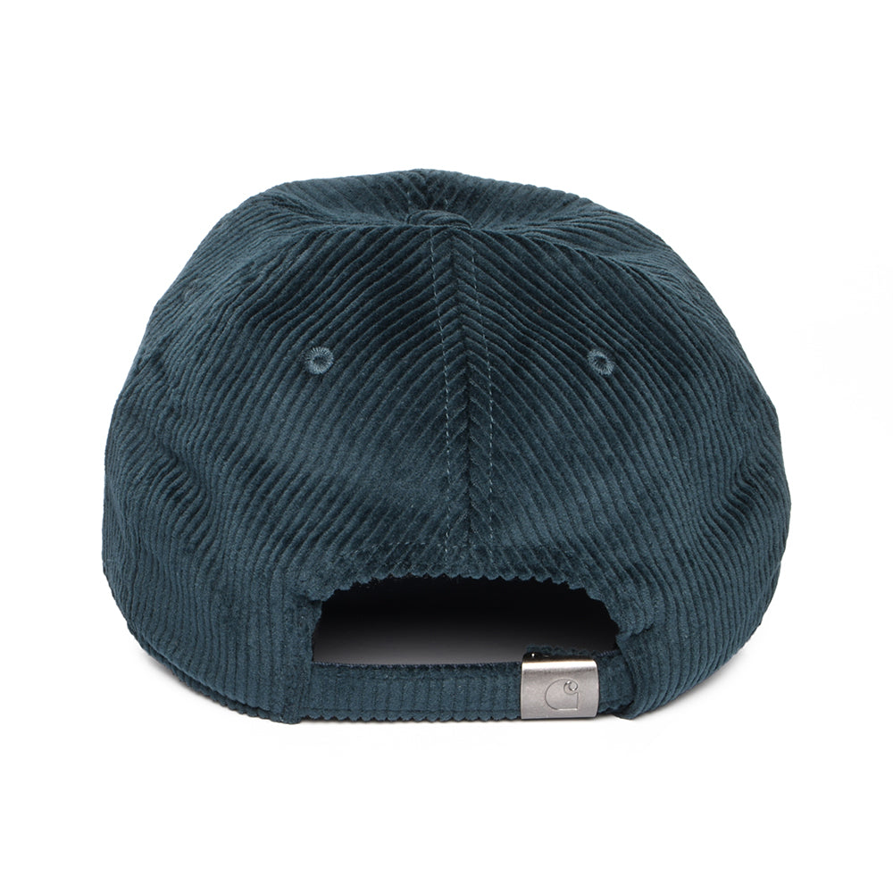 Casquette en Velours Côtelé Large Harlem bleu sarcelle CARHARTT WIP