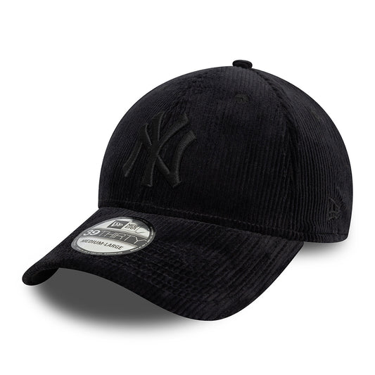 Casquette 39THIRTY MLB Cord New York Yankees noir sur noir NEW ERA