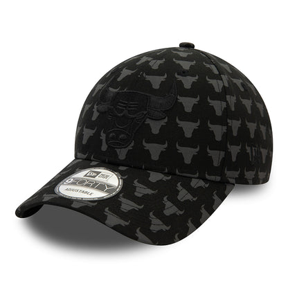 Casquette 9FORTY NBA Monogram Chicago Bulls noir NEW ERA