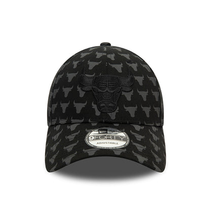 Casquette 9FORTY NBA Monogram Chicago Bulls noir NEW ERA