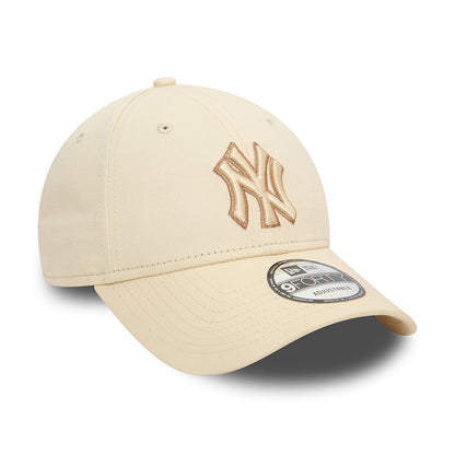 Casquette 9FORTY MLB Team Outline New York Yankees crème-taupe NEW ERA
