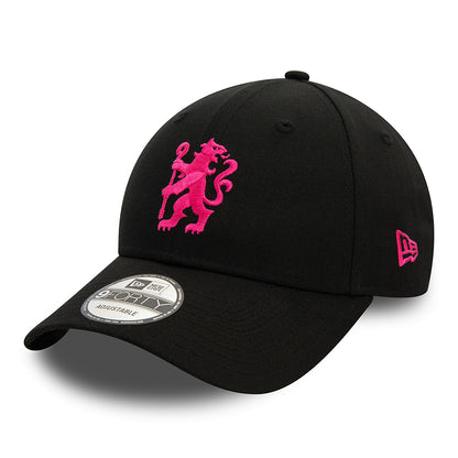 Casquette 9FORTY Lion Crest Chelsea FC noir-rose vif NEW ERA