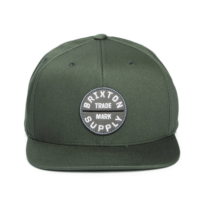 Casquette Snapback en Coton Oath III vétiver foncé BRIXTON