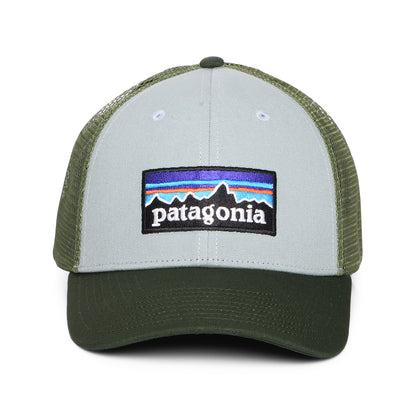 Casquette Trucker en Coton Bio LoPro P-6 Logo bleu clair-forêt PATAGONIA