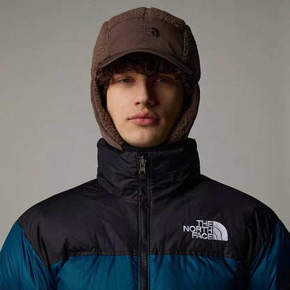 Casquette 5 Panel Hydrofuge en Polaire Avec Protège-Oreilles Cragmont marron fumé THE NORTH FACE