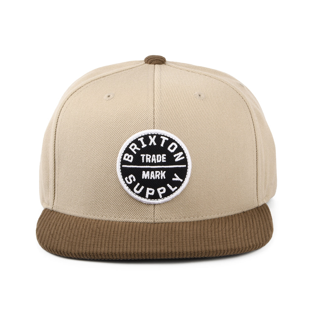 Casquette Snapback Oath III khaki-sépia BRIXTON