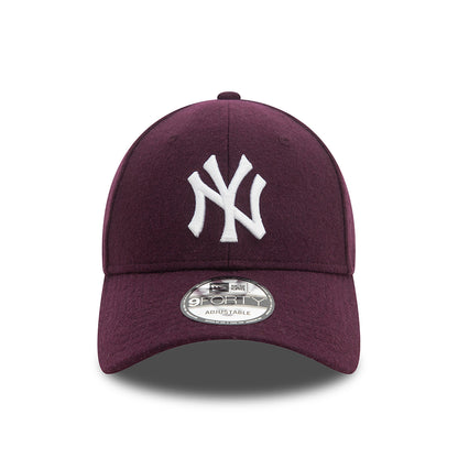Casquette 9FORTY MLB Melton Wool New York Yankees violet-blanc NEW ERA