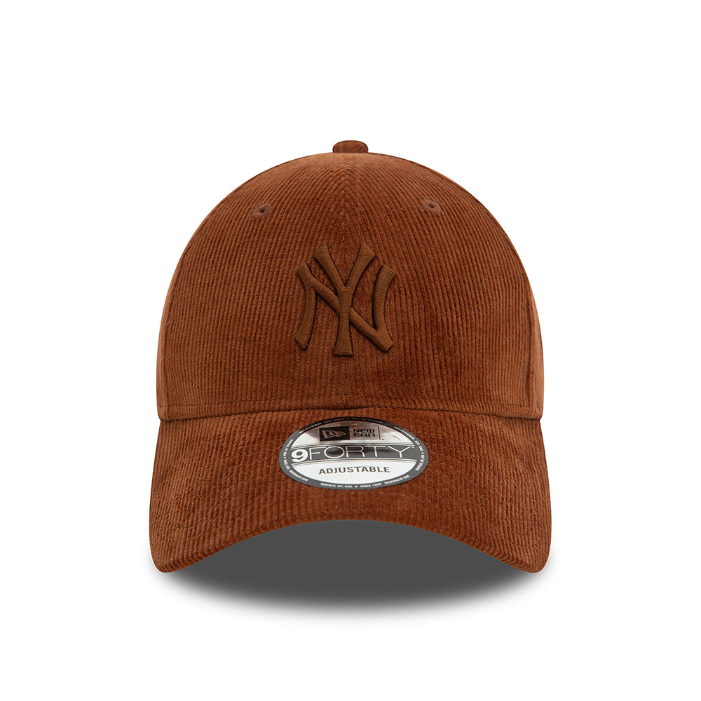 Casquette 9FORTY MLB Cord New York Yankees rouille NEW ERA