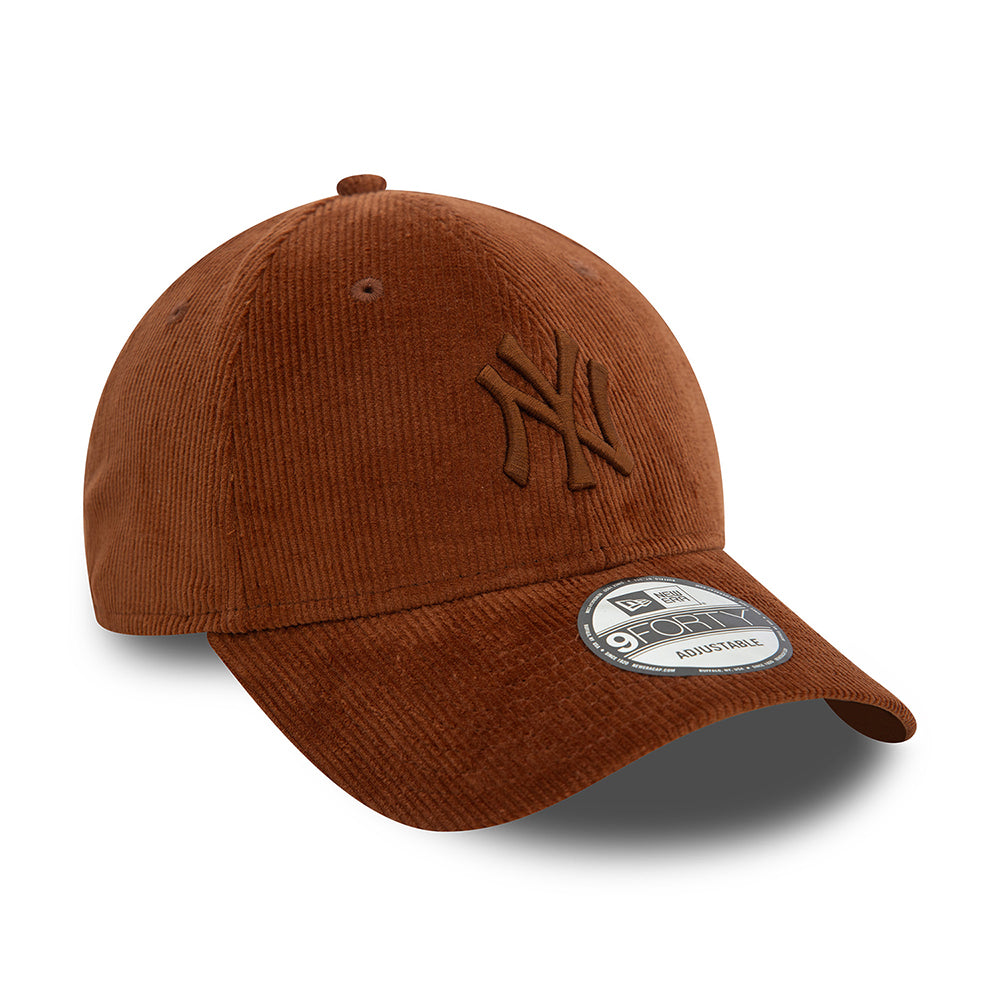 Casquette 9FORTY MLB Cord New York Yankees rouille NEW ERA