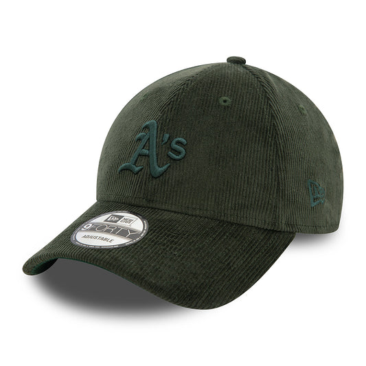 Casquette 9FORTY MLB Cord Oakland Athletics vert foncé NEW ERA