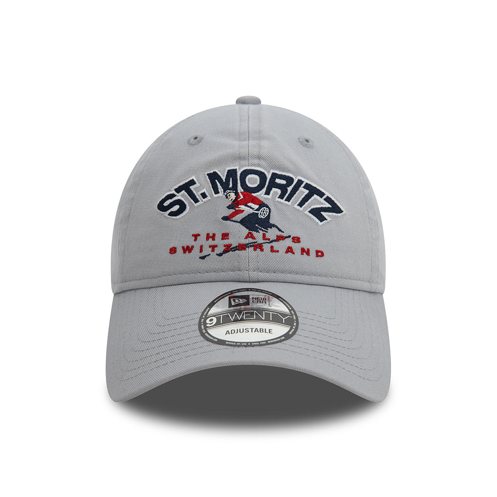 Casquette 9TWENTY Washed Ski St. Moritz gris NEW ERA