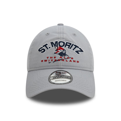 Casquette 9TWENTY Washed Ski St. Moritz gris NEW ERA