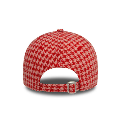 Casquette 9FORTY MLB Houndstooth New York Yankees rose-écarlate NEW ERA