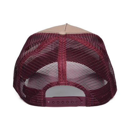 Casquette Trucker Great Plains marron-vin STETSON