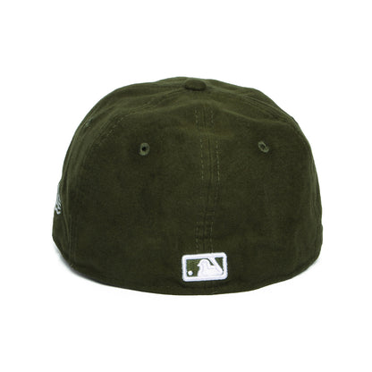 Casquette Calotte Rétro 59FIFTY MLB Moleskin Premium New York Yankees vert foncé-blanc NEW ERA