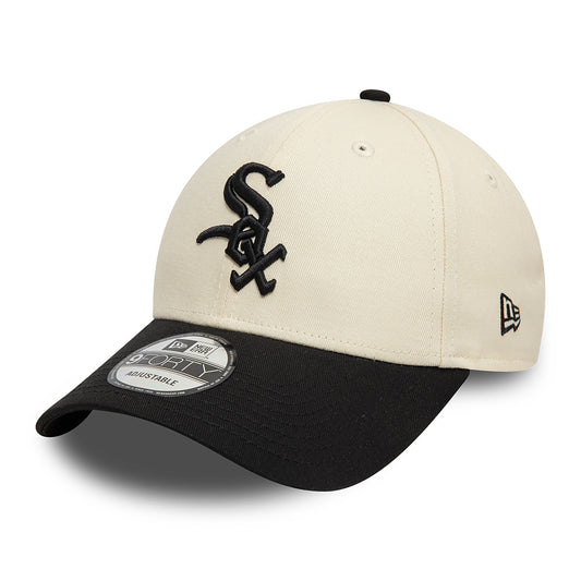 Casquette 9FORTY MLB Colourblock Chicago White Sox crème-noir NEW ERA