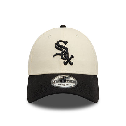 Casquette 9FORTY MLB Colourblock Chicago White Sox crème-noir NEW ERA
