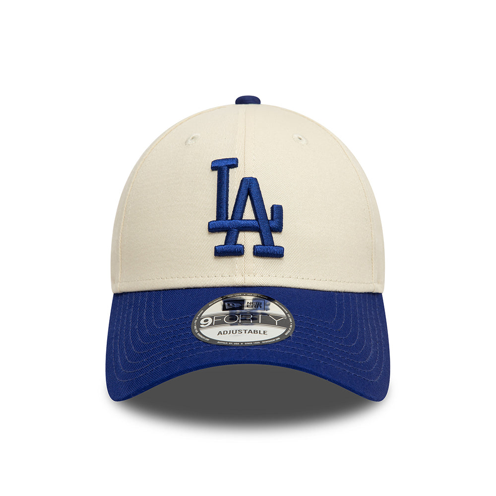 Casquette 9FORTY MLB Colourblock L.A. Dodgers crème-bleu roi NEW ERA