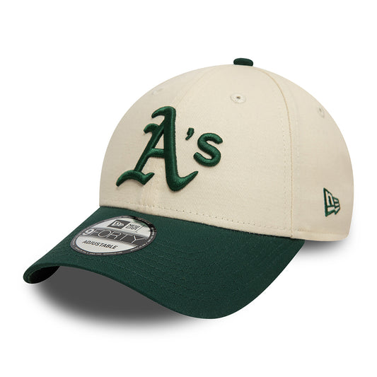 Casquette 9FORTY MLB Colourblock Athletics crème-vert foncé NEW ERA