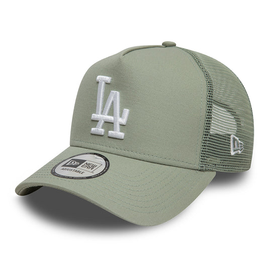 Casquette Trucker MLB League Essential A-Frame L.A. Dodgers sauge-blanc NEW ERA