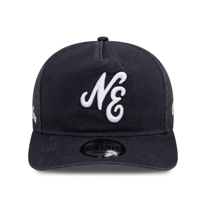 Casquette en Coton Délavé Golfer NE Pre-Curved Unstructured bleu marine-blanc NEW ERA