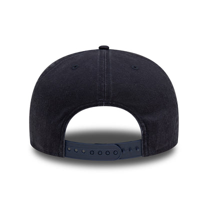 Casquette en Coton Délavé Golfer NE Pre-Curved Unstructured bleu marine-blanc NEW ERA