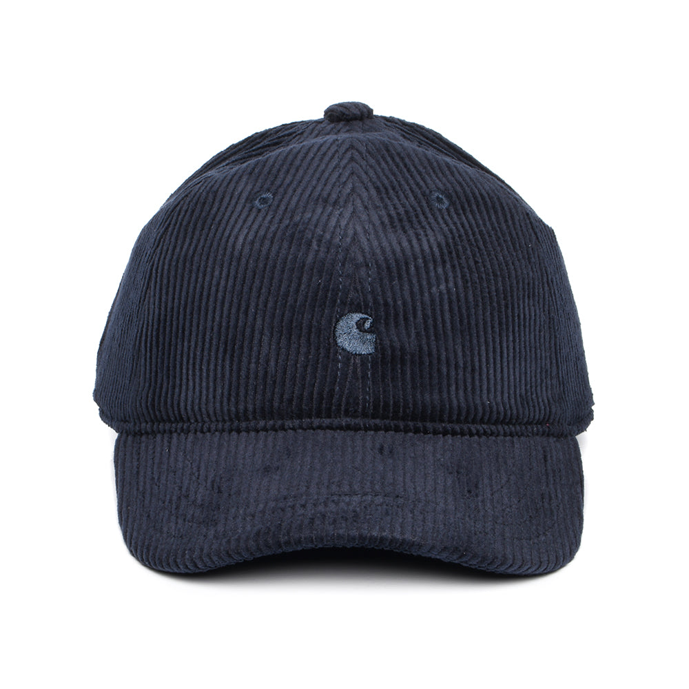 Casquette en Velours Côtelé Large Harlem bleu marine foncé CARHARTT WIP
