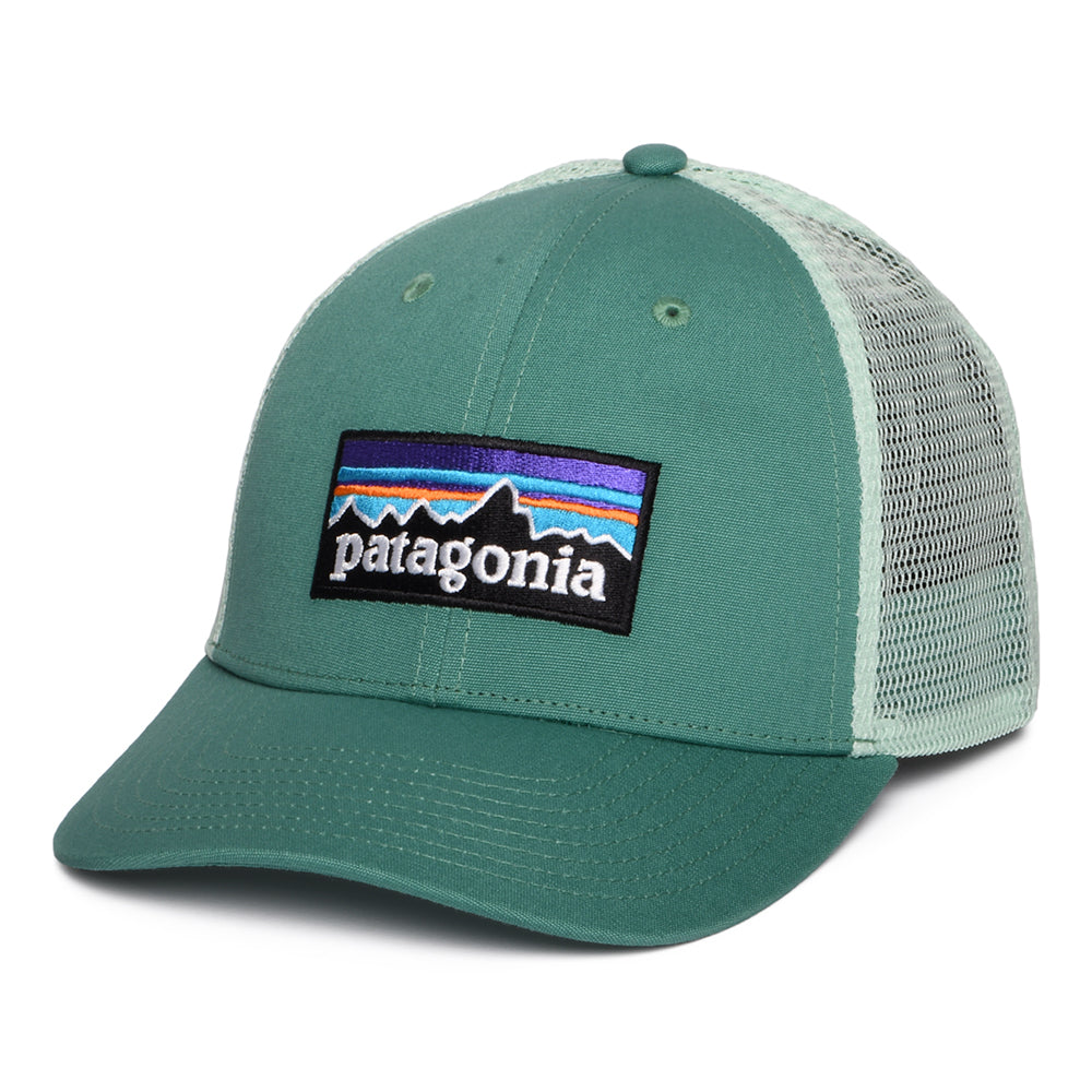Casquette Trucker en Coton Bio LoPro P-6 Logo vert aqua PATAGONIA