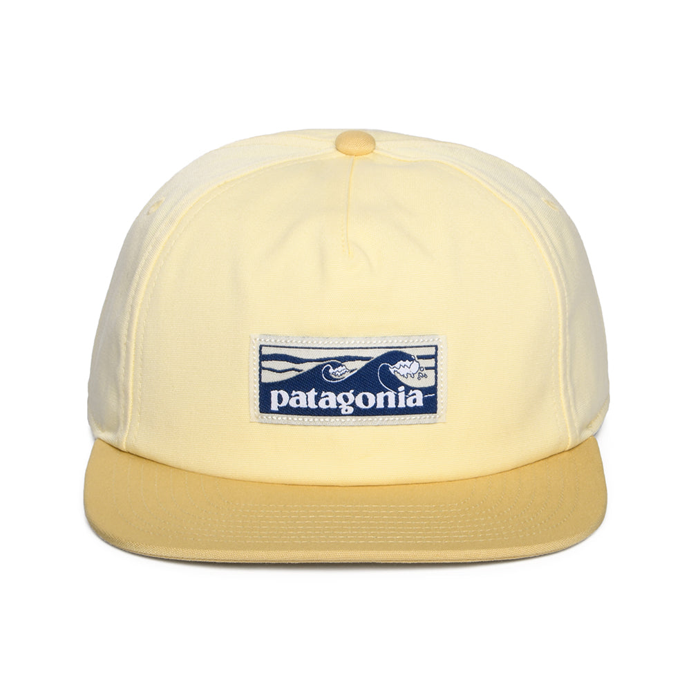 Casquette en Coton Bio Boardshort Label Funfarer babeurre-beige sable PATAGONIA