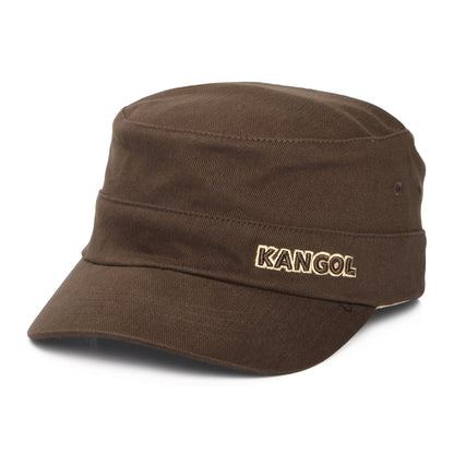 Casquette Militaire en Coton Sergé marron KANGOL