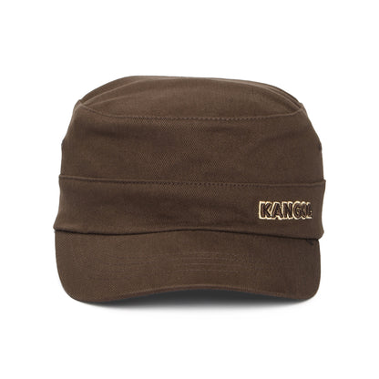 Casquette Militaire en Coton Sergé marron KANGOL