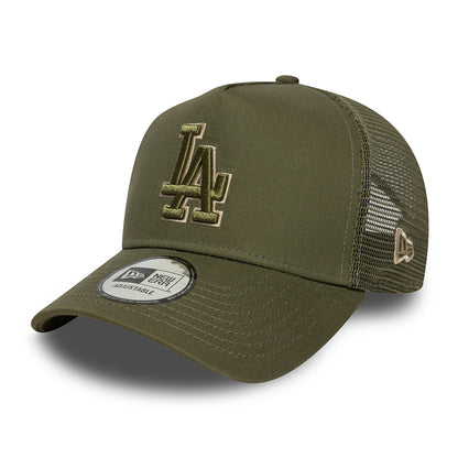 Casquette Trucker MLB Outline A-Frame L.A. Dodgers olive NEW ERA