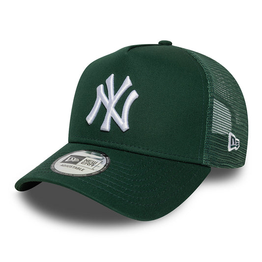Casquette Trucker MLB League Essential A-Frame New York Yankees vert foncé-blanc NEW ERA