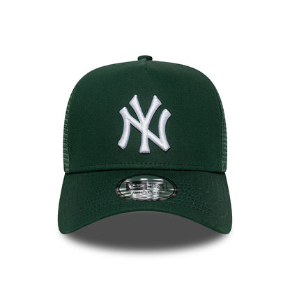 Casquette Trucker MLB League Essential A-Frame New York Yankees vert foncé-blanc NEW ERA