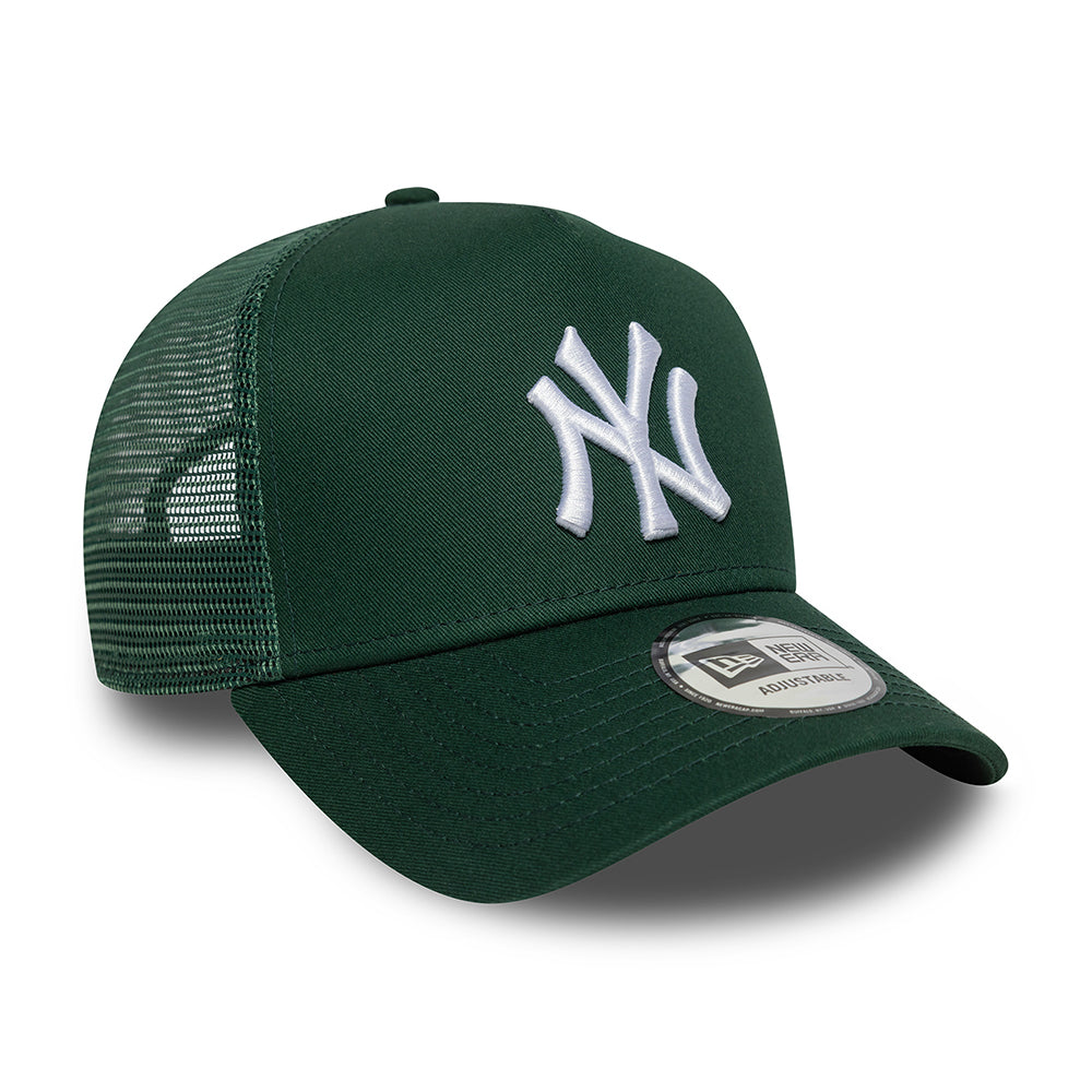 Casquette Trucker MLB League Essential A-Frame New York Yankees vert foncé-blanc NEW ERA