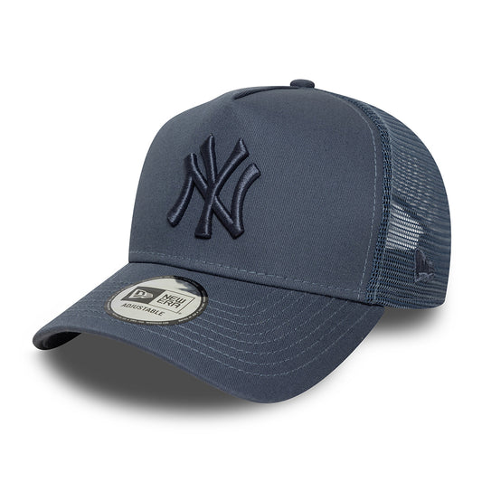 Casquette Trucker MLB League Essential A-Frame New York Yankees bleu ardoise NEW ERA