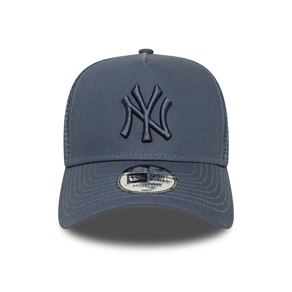 Casquette Trucker MLB League Essential A-Frame New York Yankees bleu ardoise NEW ERA