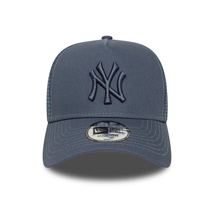 Casquette Trucker MLB League Essential A-Frame New York Yankees bleu ardoise NEW ERA