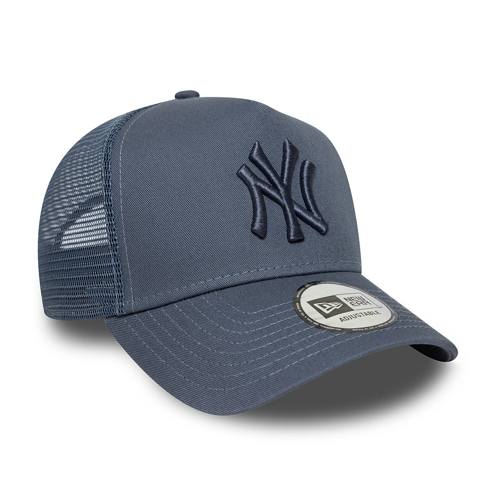 Casquette Trucker MLB League Essential A-Frame New York Yankees bleu ardoise NEW ERA