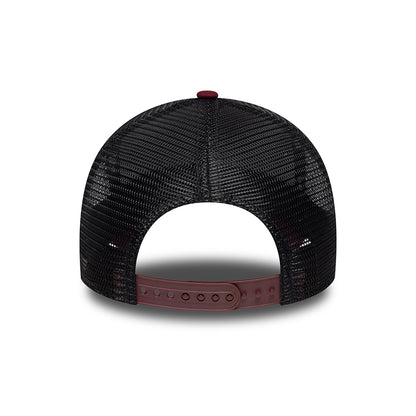 Casquette Trucker A-Frame NE Patch bordeaux NEW ERA