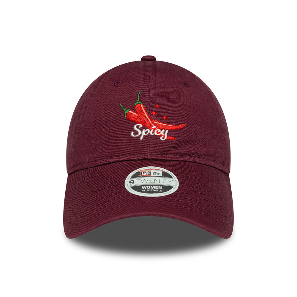 Casquette Femme 9TWENTY NE Phrase Spicy bordeaux NEW ERA