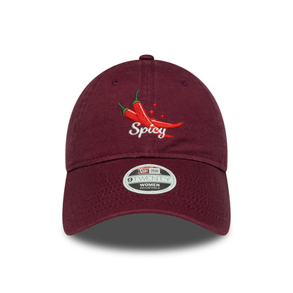 Casquette Femme 9TWENTY NE Phrase Spicy bordeaux NEW ERA